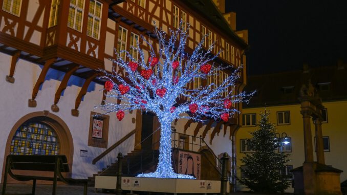 Lichterspaziergang in Hanau verbindet Innenstadtbeleuchtung mit Wintermarkt bis 6. Januar