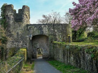 Steinheimer Stadtmauer: Große Ausbruchstelle instandgesetzt, Zustandsaufnahme läuft